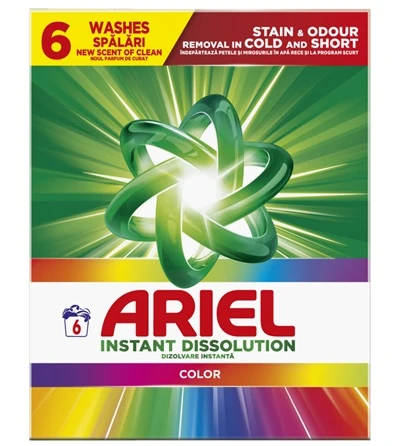 Detergent pudra automat Ariel Color 6 spalari, 390g